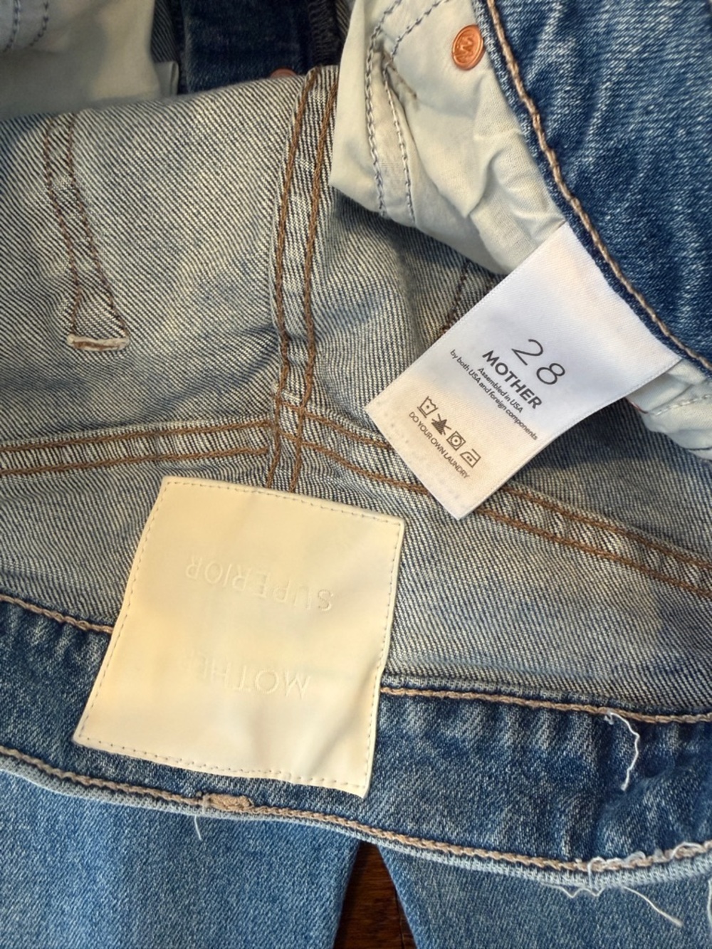 MOTHER jeans the tripper flood fray jeans ‘left in the dust’ 28 - Picture 5 of 11
